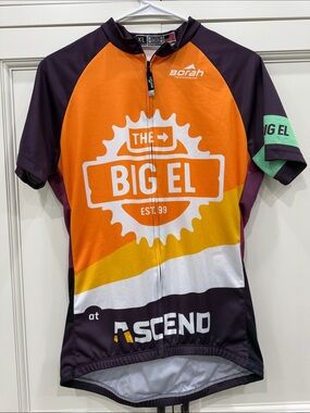 Borah teamwear Mens XL Cycling Jersey Full Zip “the Big El” at ASCEND
